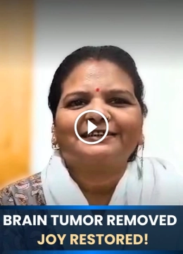 Brain tumor removed joy restored