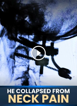 Patient collapsed from neck pain