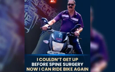 I Couldn’t Get up before spine surgery now i can ride bike again
