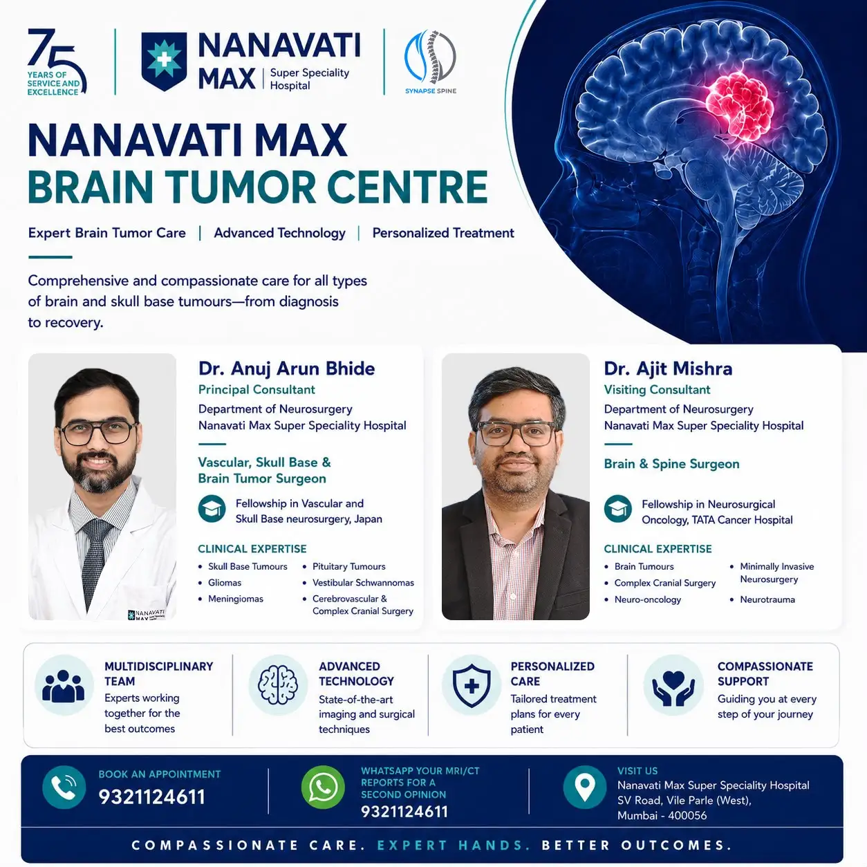 Dr. Anuj Bhide & Dr. Ajit Mishra Nanavati Max Brain Tumor Centre